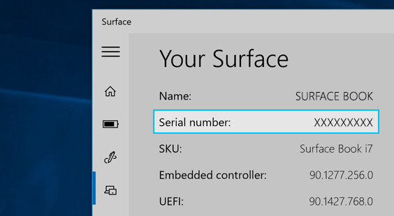 microsoft surface serial number check